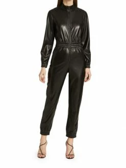 Alice + Olivia Levi Vegan Leather Jumpsuit 9 Alice + Olivia Levi Vegan Leather Jumpsuit -ALICE + OLIVIA Sales unnamed file 1035