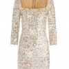 Alice + Olivia Davinia Metallic Minidress