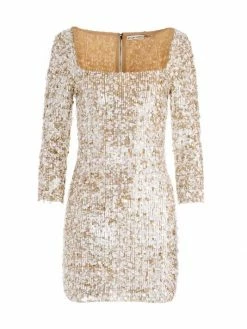 Alice + Olivia Davinia Metallic Minidress