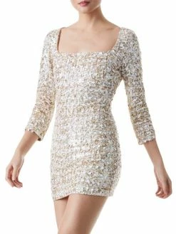 Alice + Olivia Davinia Metallic Minidress 8 Alice + Olivia Davinia Metallic Minidress -ALICE + OLIVIA Sales unnamed file 1088