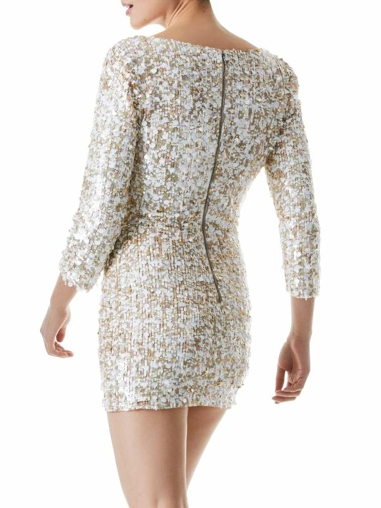 Alice + Olivia Davinia Metallic Minidress 5 Alice + Olivia Davinia Metallic Minidress - Image 5