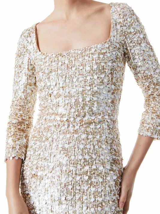 Alice + Olivia Davinia Metallic Minidress 6 Alice + Olivia Davinia Metallic Minidress - Image 6