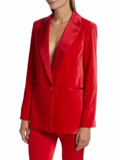 Alice + Olivia Justin Single-Breasted Combination Blazer -ALICE + OLIVIA Sales unnamed file 1109