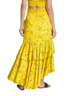 Alice + Olivia Cristina Ruffled Cotton-Blend Wrap-Effect Skirt 11 Alice + Olivia Cristina Ruffled Cotton-Blend Wrap-Effect Skirt -ALICE + OLIVIA Sales unnamed file 1138