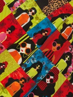 Alice + Olivia Willa Checkered Graphic Shirt -ALICE + OLIVIA Sales unnamed file 1147