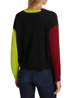 Alice + Olivia Gleeson Colorblocked Bead-Embellished Sweater -ALICE + OLIVIA Sales unnamed file 1159