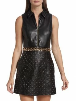 Alice + Olivia Ellis Quilted Faux Leather Dress -ALICE + OLIVIA Sales unnamed file 1192