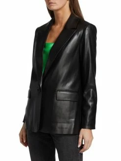 Alice + Olivia Denny Vegan Leather Blazer 10 Alice + Olivia Denny Vegan Leather Blazer -ALICE + OLIVIA Sales unnamed file 1214