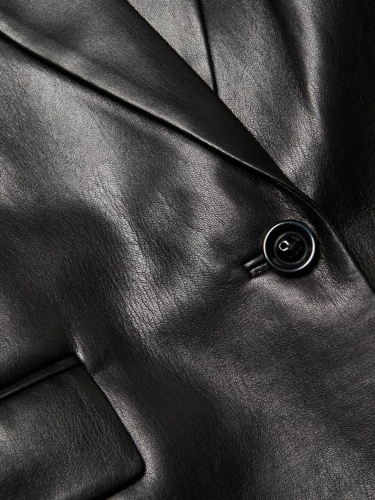 Alice + Olivia Denny Vegan Leather Blazer 7 Alice + Olivia Denny Vegan Leather Blazer - Image 7