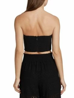 Alice + Olivia Ceresi Smocked Eyelet Cotton Tube Top -ALICE + OLIVIA Sales unnamed file 1242