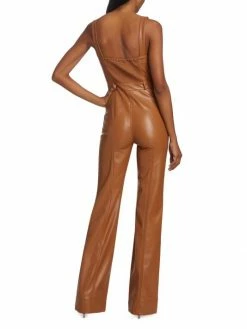 Alice + Olivia Linette Vegan Leather Jumpsuit 11 Alice + Olivia Linette Vegan Leather Jumpsuit -ALICE + OLIVIA Sales unnamed file 1249
