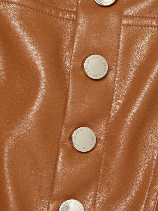 Alice + Olivia Linette Vegan Leather Jumpsuit 7 Alice + Olivia Linette Vegan Leather Jumpsuit - Image 7