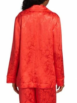 Alice + Olivia Shanda Jacquard Satin Pajama Blazer -ALICE + OLIVIA Sales unnamed file 1274