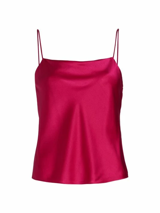 Alice + Olivia Harmon Draped Silk Tank 1 Alice + Olivia Harmon Draped Silk Tank