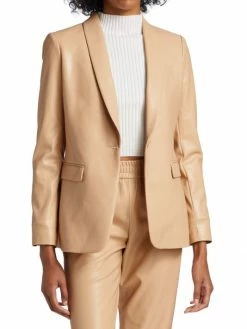 Alice + Olivia Macey Faux Leather Jacket -ALICE + OLIVIA Sales unnamed file 129