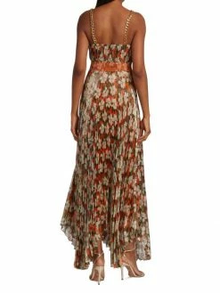 Alice + Olivia Gloria Floral Print Silk-Blend Chain Maxi Dress -ALICE + OLIVIA Sales unnamed file 1295