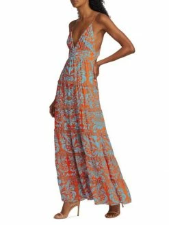 Alice + Olivia Karolina Plunge V-Neck Cutout Maxi Dress 10 Alice + Olivia Karolina Plunge V-Neck Cutout Maxi Dress -ALICE + OLIVIA Sales unnamed file 1301