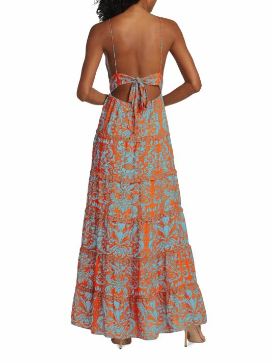 Alice + Olivia Karolina Plunge V-Neck Cutout Maxi Dress 5 Alice + Olivia Karolina Plunge V-Neck Cutout Maxi Dress - Image 5
