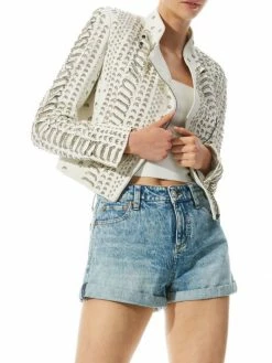 Alice + Olivia Jace Embellished Leather Moto Jacket -ALICE + OLIVIA Sales unnamed file 1343