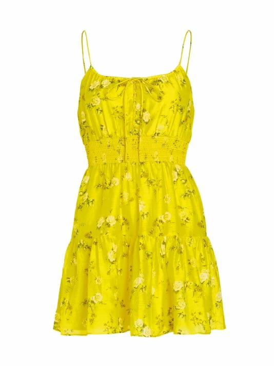 Alice + Olivia Lai Printed Cotton & Silk Minidress 1 Alice + Olivia Lai Printed Cotton & Silk Minidress