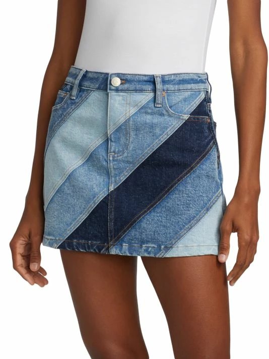 Alice + Olivia Good High-Waisted Denim Miniskirt 3 Alice + Olivia Good High-Waisted Denim Miniskirt - Image 3