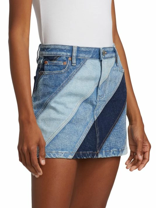 Alice + Olivia Good High-Waisted Denim Miniskirt 4 Alice + Olivia Good High-Waisted Denim Miniskirt - Image 4