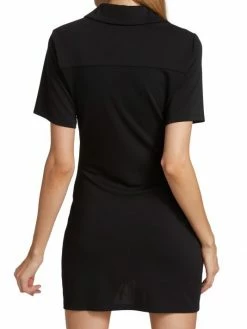 Alice + Olivia Marsha Ruched Polo T-Shirt Dress -ALICE + OLIVIA Sales unnamed file 138