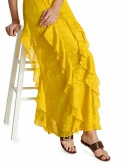 Alice + Olivia Empire-Waist Jacquard Godet Dress -ALICE + OLIVIA Sales unnamed file 1407