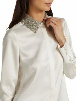 Alice + Olivia Willa Satin Shirt -ALICE + OLIVIA Sales unnamed file 1425