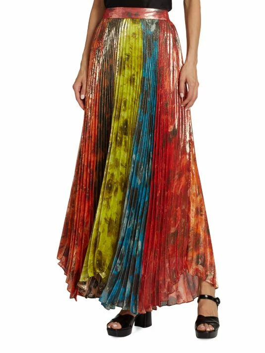Alice + Olivia Katz Pleated Maxi Skirt 3 Alice + Olivia Katz Pleated Maxi Skirt - Image 3