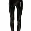 Alice + Olivia Maddox Vegan Latex Leggings Black