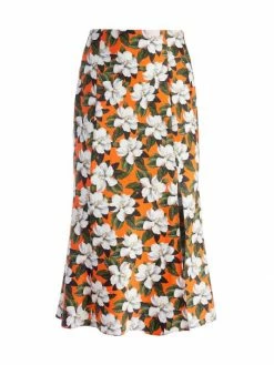 Alice + Olivia Stephine Floral Midi Skirt