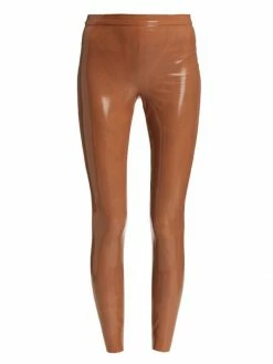 Alice + Olivia Maddox Vegan Latex Leggings Black -ALICE + OLIVIA Sales unnamed file 151