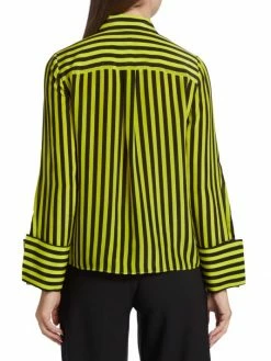 Alice + Olivia Willa Striped Silk Blouse -ALICE + OLIVIA Sales unnamed file 1513