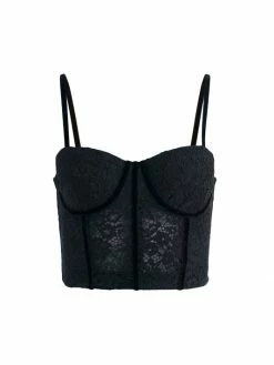 Alice + Olivia Lorette Bustier Crop Top
