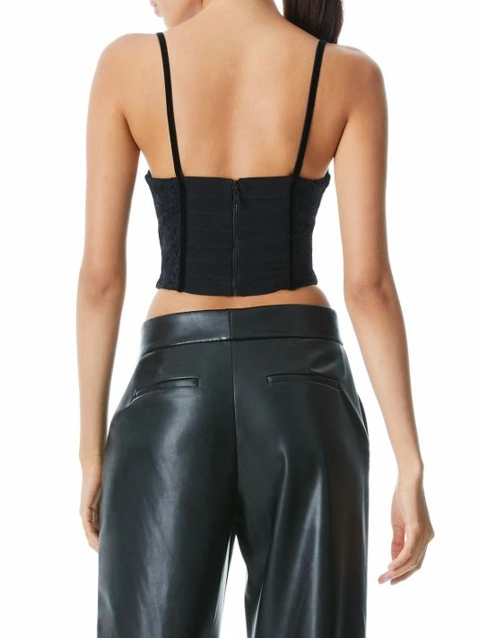 Alice + Olivia Lorette Bustier Crop Top 4 Alice + Olivia Lorette Bustier Crop Top - Image 4