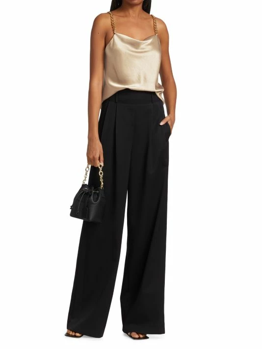 Alice + Olivia Harmon Chain-Strap Satin Tank 2 Alice + Olivia Harmon Chain-Strap Satin Tank - Image 2