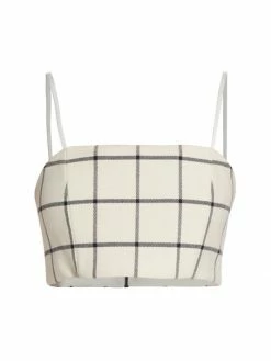 Alice + Olivia Pearle Printed Crop Top