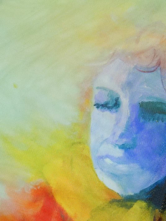 Alice + Olivia X Kidsuper Delaina Printed Mesh Crop Top 7 Alice + Olivia X Kidsuper Delaina Printed Mesh Crop Top - Image 7