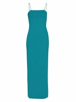 Alice + Olivia Nelle Back Cut-Out Maxi Dress Ocean Blue -ALICE + OLIVIA Sales unnamed file 158