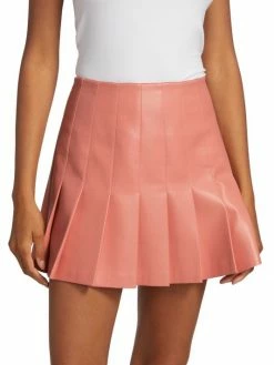 Alice + Olivia Carter Vegan Leather Pleated Miniskirt -ALICE + OLIVIA Sales unnamed file 1644