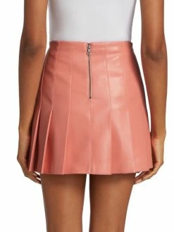 Alice + Olivia Carter Vegan Leather Pleated Miniskirt -ALICE + OLIVIA Sales unnamed file 1646