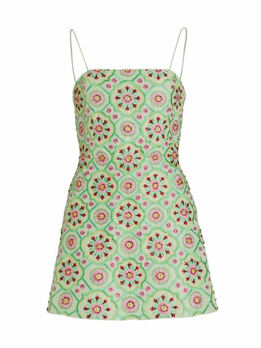 Alice + Olivia Lawrence Embroidered Minidress 1 Alice + Olivia Lawrence Embroidered Minidress