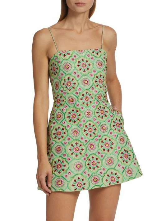 Alice + Olivia Lawrence Embroidered Minidress 3 Alice + Olivia Lawrence Embroidered Minidress - Image 3