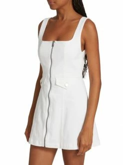 Alice + Olivia Thersa Zip-Front Denim Minidress -ALICE + OLIVIA Sales unnamed file 1684