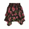 Alice + Olivia Zarya Floral Asymmetric Miniskirt