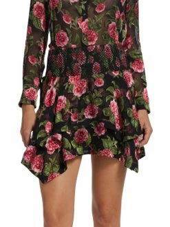 Alice + Olivia Zarya Floral Asymmetric Miniskirt -ALICE + OLIVIA Sales unnamed file 1711