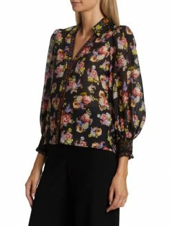 Alice + Olivia Cosima Smocked Blouse 10 Alice + Olivia Cosima Smocked Blouse -ALICE + OLIVIA Sales unnamed file 1730