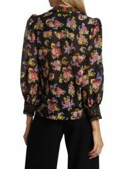 Alice + Olivia Cosima Smocked Blouse 11 Alice + Olivia Cosima Smocked Blouse -ALICE + OLIVIA Sales unnamed file 1731