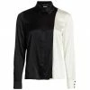 Alice + Olivia Willa Combo Silk Shirt
